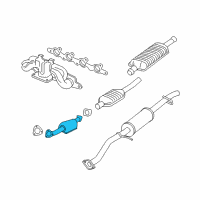 OEM Ford Escape Front Pipe Diagram - 5L8Z-5E256-AB