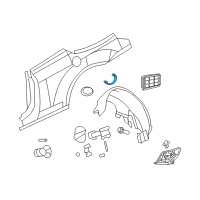 OEM Chrysler Spring-Fuel Filler Door Diagram - 4389662AA