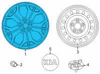 OEM Kia Seltos Wheel Assembly-Aluminium Diagram - 52910Q5200