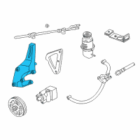 OEM 2002 Chrysler Concorde Bracket-Power Steering Pump Diagram - 4663778