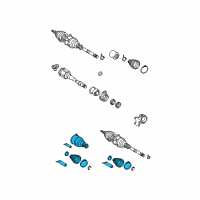 OEM Scion CV Joint Boot Diagram - 0442844020
