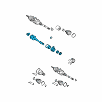 OEM Scion Inner Joint Assembly Diagram - 43030-44021