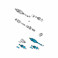 OEM Scion Outer Joint Assembly Diagram - 43460-49126