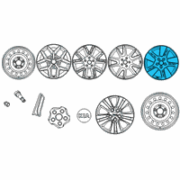 OEM Kia Soul Wheel Assembly-Aluminium Diagram - 52910K0300