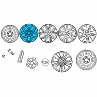 OEM Kia Soul Wheel Assembly-Aluminium Diagram - 52910K0100
