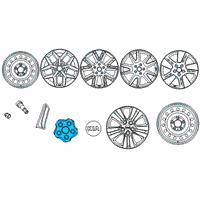 OEM 2022 Kia Soul Wheel Hub Cap Assembly Diagram - 52960K0300