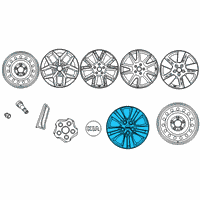 OEM 2022 Kia Soul Wheel Hub Cap Assembly Diagram - 52970K0000