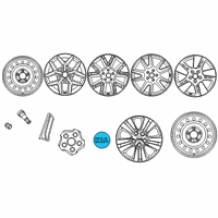 OEM Kia Wheel Hub Cap Assembly Diagram - 52960K0400