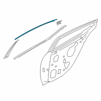 OEM 2020 Nissan Altima Tape-Rear Door Outside, LH Diagram - 82813-6CA0A