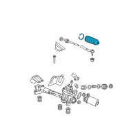 OEM 2011 Honda Insight Dust Seal Set, Tie Rod Diagram - 53429-TF0-003