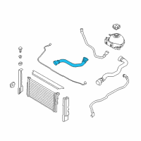 OEM 2015 BMW 328d xDrive Coolant Hose Diagram - 17-12-7-811-129