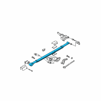 OEM 2006 Chrysler Town & Country Rear Leaf Spring Diagram - 5006304AC