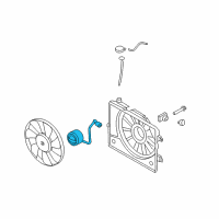 OEM Kia Rio Motor-Radiator Cooling Diagram - 253861R140