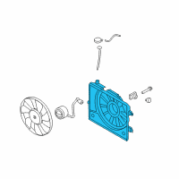 OEM 2013 Hyundai Accent SHROUD-Radiator Diagram - 25350-1W050