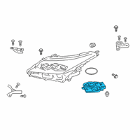 OEM Lexus RX350 Computer Sub-Assembly, HEADLAMP Diagram - 81016-48C80