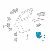 OEM 2005 Buick Rainier Lock Assembly Diagram - 25948724