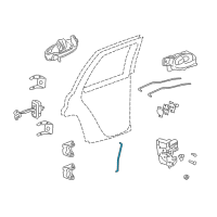 OEM 2009 Chevrolet Trailblazer Rod, Rear Side Door Outside Handle Diagram - 15155565