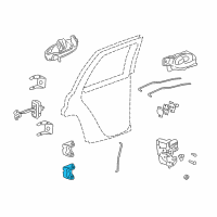 OEM 2002 Chevrolet Trailblazer Upper Hinge Diagram - 88937059