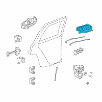 OEM 2004 Chevrolet Trailblazer EXT Handle, Inside Diagram - 25965493