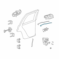 OEM 2005 Chevrolet Trailblazer Rod Asm-Rear Side Door Locking Diagram - 15291873