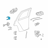 OEM 2004 Chevrolet Trailblazer Upper Hinge Diagram - 88937060