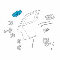 OEM 2004 GMC Envoy XL Handle, Outside Diagram - 19120102