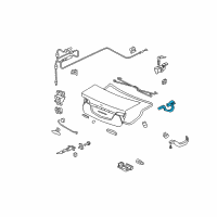 OEM 2008 Honda Civic Hinge, R. Trunk Diagram - 68610-SNA-000ZZ