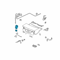 OEM 2007 Honda Civic Lock, Trunk (Handle+Power+Switch) Diagram - 74851-SNA-A22