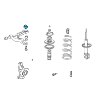 OEM 2003 Honda Odyssey Bush, Front Arm (Lower) Diagram - 51393-S0X-A02