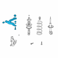 OEM 2003 Honda Odyssey Arm, Right Front (Lower) Diagram - 51350-S0X-A02