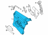 OEM BMW M4 LATERAL TRIM PANEL, LEFT Diagram - 51-43-7-883-545