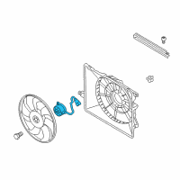 OEM 2017 Hyundai Santa Fe Motor-Radiator Cooling Fan Diagram - 25386-B8850