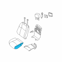 OEM 2020 Nissan Pathfinder Pad Front Seat Cushion Diagram - 87361-3JA4A