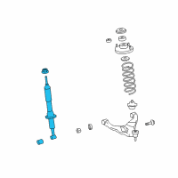 OEM 2017 Lexus GX460 ABSORBER Assembly, Shock Diagram - 48510-60260