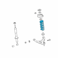 OEM 2016 Lexus GX460 Spring, Coil, Front Diagram - 48131-60K20