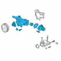 OEM 2011 Chevrolet Volt Water Pump Assembly Diagram - 55580028