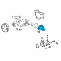 OEM 2014 Chevrolet Volt Front Cover Diagram - 55581013