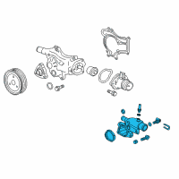 OEM 2015 Chevrolet Volt Water Outlet Diagram - 55592787