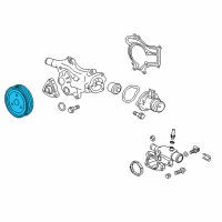 OEM 2013 Chevrolet Volt Pulley Diagram - 55568898