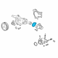 OEM 2011 Chevrolet Volt Thermostat Cover Seal Diagram - 55561627