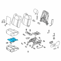 OEM 2020 Toyota Tundra Seat Cushion Heater Diagram - 87510-0C071