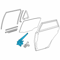 OEM 2016 Scion iM Window Regulator Diagram - 69803-12200