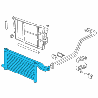 OEM 1997 BMW 528i Automatic Transmission Oil Cooler Diagram - 17-22-1-740-798