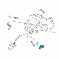 OEM 2021 Lexus UX250h Outlet, Water By-Pas Diagram - 16351-24020