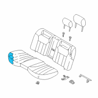 OEM 2005 Infiniti Q45 Pad & Frame Assy-Cushion, Rear Seat Diagram - 88305-AR000