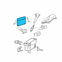 OEM Lexus Engine Control Computer Diagram - 89661-53A10