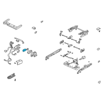OEM 2001 Cadillac Seville Adjuster Switch Diagram - 25646340