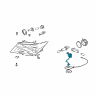 OEM Acura MDX Igniter, Hid Diagram - 33129-TA0-003