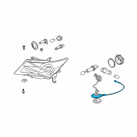 OEM Acura Cable Assembly, Antitheft Diagram - 33108-STX-A00