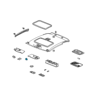 OEM Acura RSX Holder, Sunvisor (Titanium) Diagram - 88217-S04-003ZM